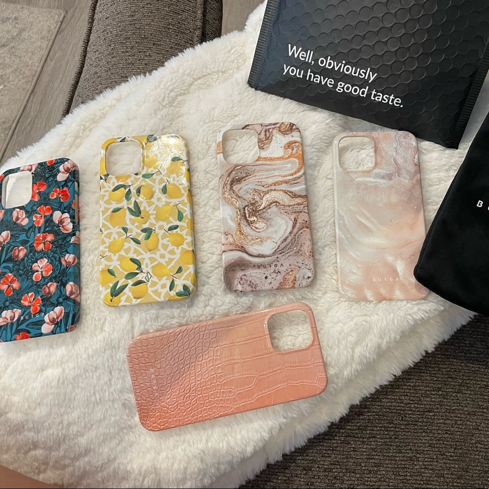 Burga Phone Cases (5) New without tags